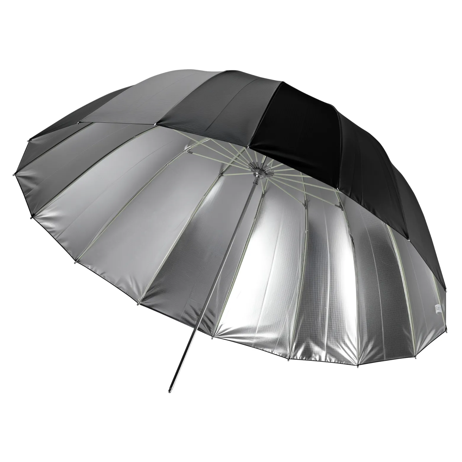 Walimex pro Parabol Reflexschirm schwarz/ silberfarben Ø 105 cm für kontrastreiches Licht