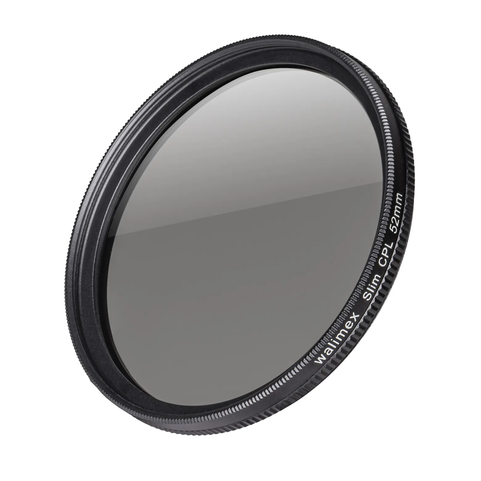 Walimex pro Polfilter zirkular slim 52 mm, Polarisationsfilter inkl. Schutzhülle, CPL Filter mit Metallfassung, Kamera Pol Filter für professionelle Aufnahmen