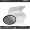 Walimex pro Polfilter zirkular slim 77 mm, Polarisationsfilter inkl. Schutzhülle, CPL Filter mit Metallfassung, Kamera Pol Filter für professionelle Aufnahmen