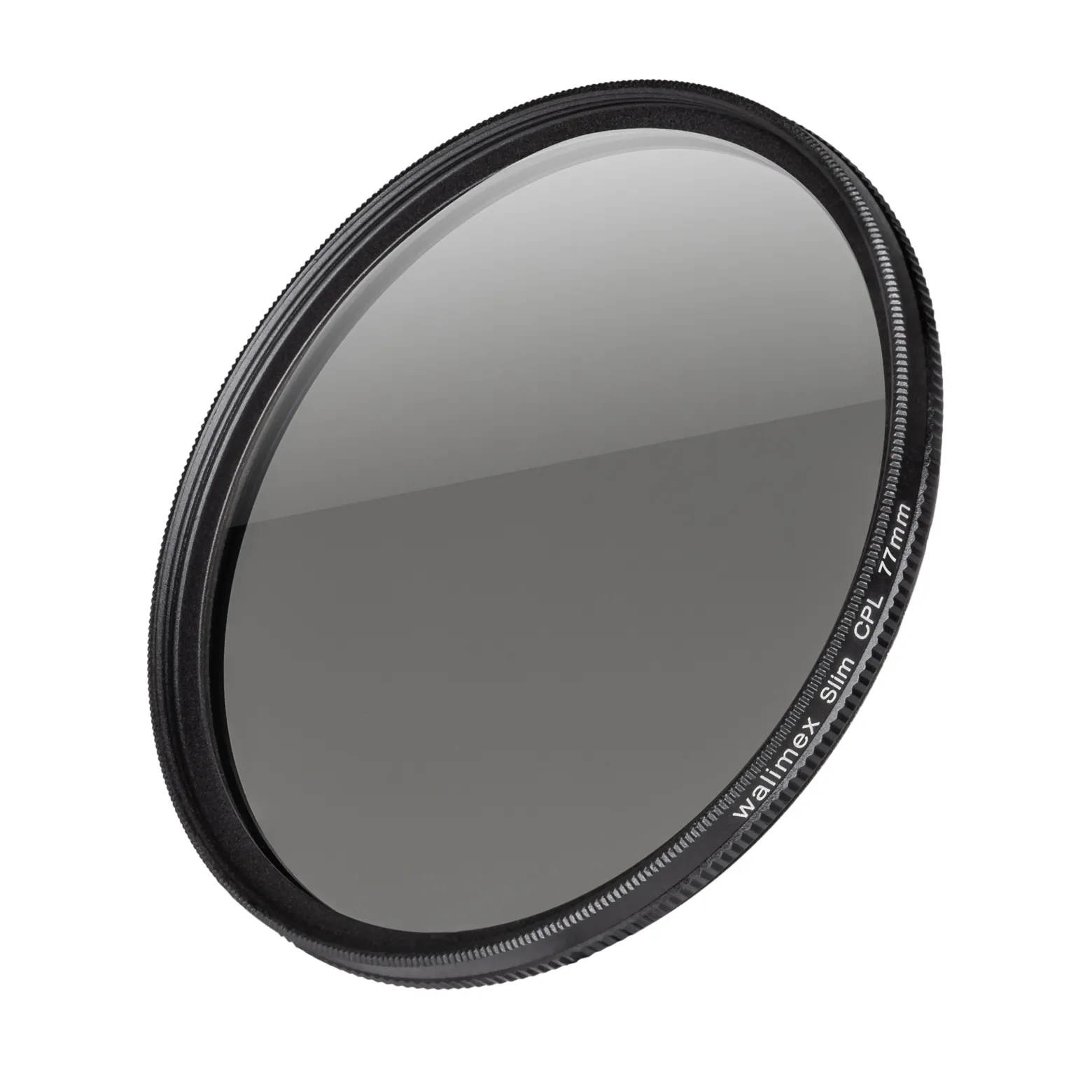 Walimex pro Polfilter zirkular slim 77 mm, Polarisationsfilter inkl. Schutzhülle, CPL Filter mit Metallfassung, Kamera Pol Filter für professionelle Aufnahmen