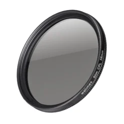 Walimex pro Polfilter zirkular slim 58 mm, Polarisationsfilter inkl. Schutzhülle, CPL Filter mit Metallfassung, Kamera Pol Filter für professionelle Aufnahmen