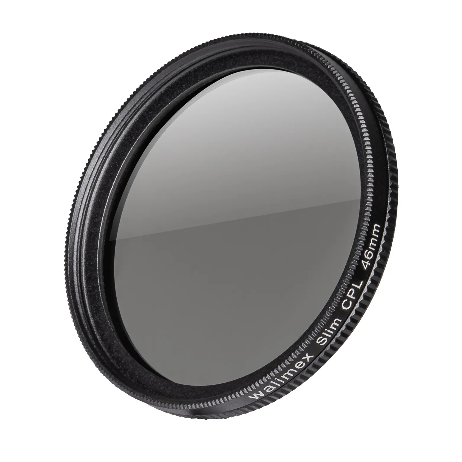 Walimex pro Polfilter zirkular slim 46 mm, Polarisationsfilter inkl. Schutzhülle, CPL Filter mit Metallfassung, Kamera Pol Filter für professionelle Aufnahmen