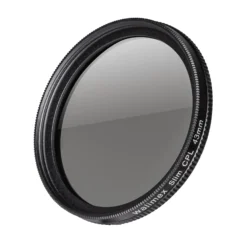 Walimex pro Polfilter zirkular slim 43 mm, Polarisationsfilter inkl. Schutzhülle, CPL Filter mit Metallfassung, Kamera Pol Filter für professionelle Aufnahmen
