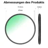 Walimex pro Polfilter Zirkular Slim Super DMC 72 mm, Polarisationsfilter mit 18-lagiger Beschichtung, CPL Filter mit 4,6 mm Slimfassung, Objektivfilter reduziert Reflexion und kräftigt Farben