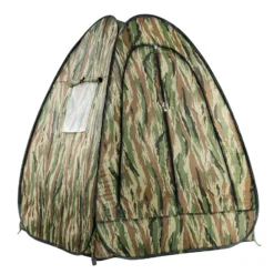 Walimex pro Pop-up Camouflage Tarnzelt für Naturfotografie und Tierbeobachtung – 1100 x 1100 x 1400 mm – Schnell auf- und abbaubar, mit Seitenfenstern inkl. Transporttasche