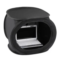 Walimex pro Pop-Up Laptop-Zelt 50 x 50 x 50 cm Sonnenschutz und Blendschutz, Fotozelt für verbesserte Farb- und Bildkontrolle ideal für Outdoor-Shootings