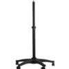 Walimex pro Rollstativ für Windmaschine höhenverstellbar 70-110 cm, Lampenstativ mit 12 kg Traglast, mit 5/8 Zoll Spigot, fünf Rollen und Feststellbremse