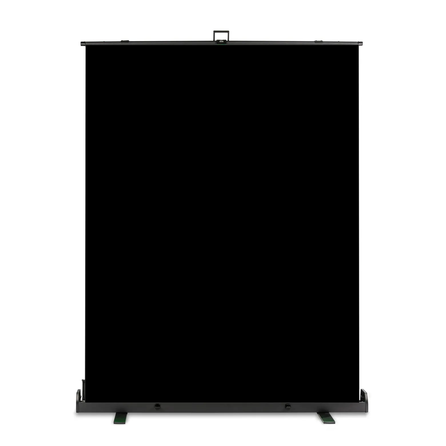 Walimex pro Roll-up Panel Hintergrund schwarz 155 x 200 cm, Fotohintergrund mit Transportbox, Hintergrundsystem für Fotostudio, knitterfreie Fotoleinwand ideal für Low-Key-Fotografie und Portraits