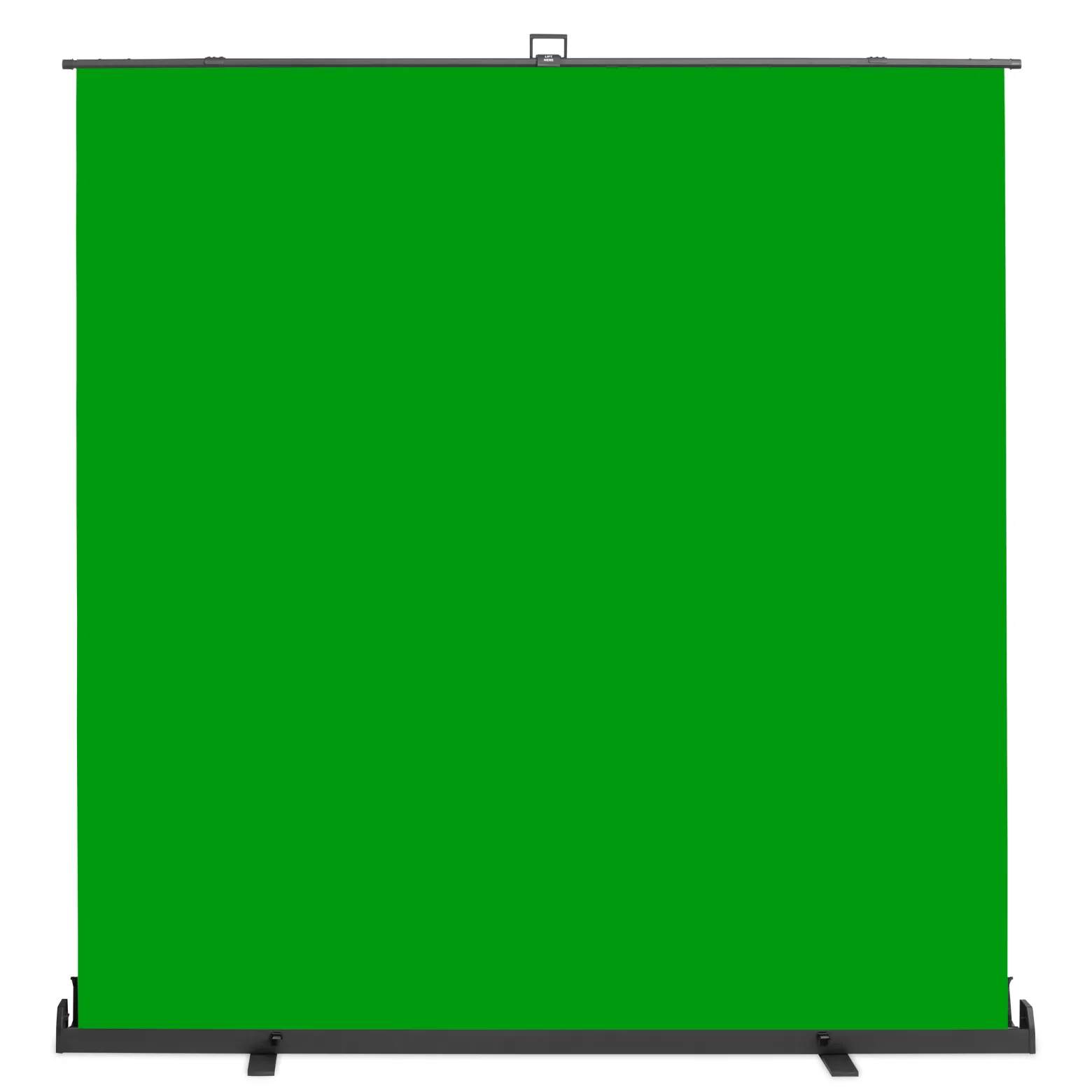 Walimex pro Roll-up Panel Hintergrund grün 210 x 220 cm, Greenscreen Fotohintergrund mit Transportbox, Hintergrundsystem für Fotostudio, knitterfreie Fotoleinwand ideal für Chromakeying