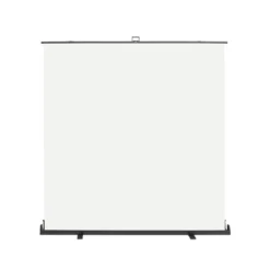 Walimex pro Roll-up Panel Hintergrund weiß 210 x 220 cm, Fotohintergrund mit Transportbox, Hintergrundsystem für Fotostudio, knitterfreie Fotoleinwand ideal für Freistellen und High-Key-Fotografie