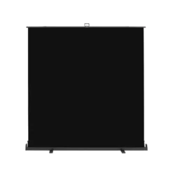 Walimex pro Roll-up Panel Hintergrund schwarz 210 x 220 cm, Fotohintergrund mit Transportbox, Hintergrundsystem für Fotostudio, knitterfreie Fotoleinwand ideal für Low-Key-Fotografie und Portraits