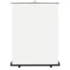Walimex pro Roll-up Panel Hintergrund weiß 165 x 220 cm, Fotohintergrund mit Transportbox, Hintergrundsystem für Fotostudio, knitterfreie Fotoleinwand ideal für Freistellen und High-Key-Fotografie