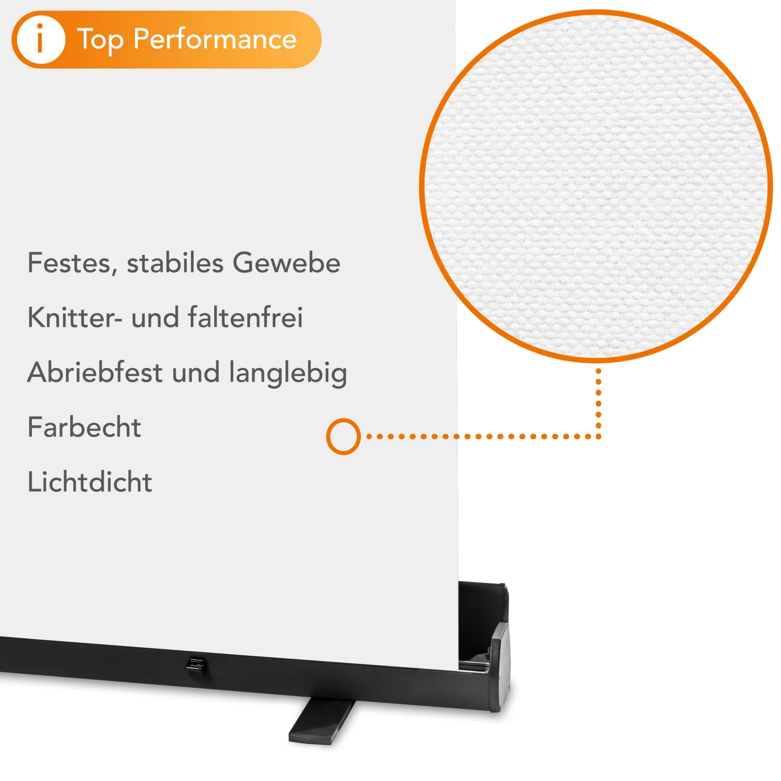 Walimex pro Roll-up Panel Hintergrund weiß 165 x 220 cm, Fotohintergrund mit Transportbox, Hintergrundsystem für Fotostudio, knitterfreie Fotoleinwand ideal für Freistellen und High-Key-Fotografie