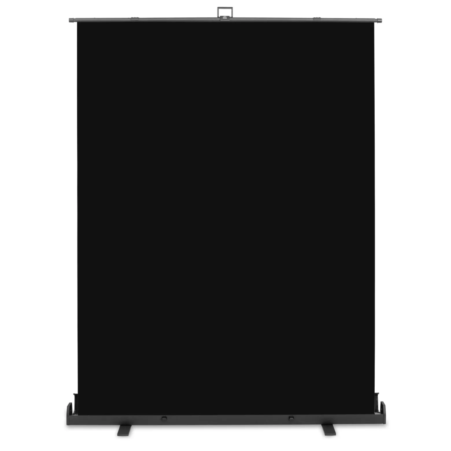 Walimex pro Roll-up Panel Hintergrund schwarz 165 x 220 cm, Fotohintergrund mit Transportbox, Hintergrundsystem für Fotostudio, knitterfreie Fotoleinwand ideal für Low-Key-Fotografie und Portraits