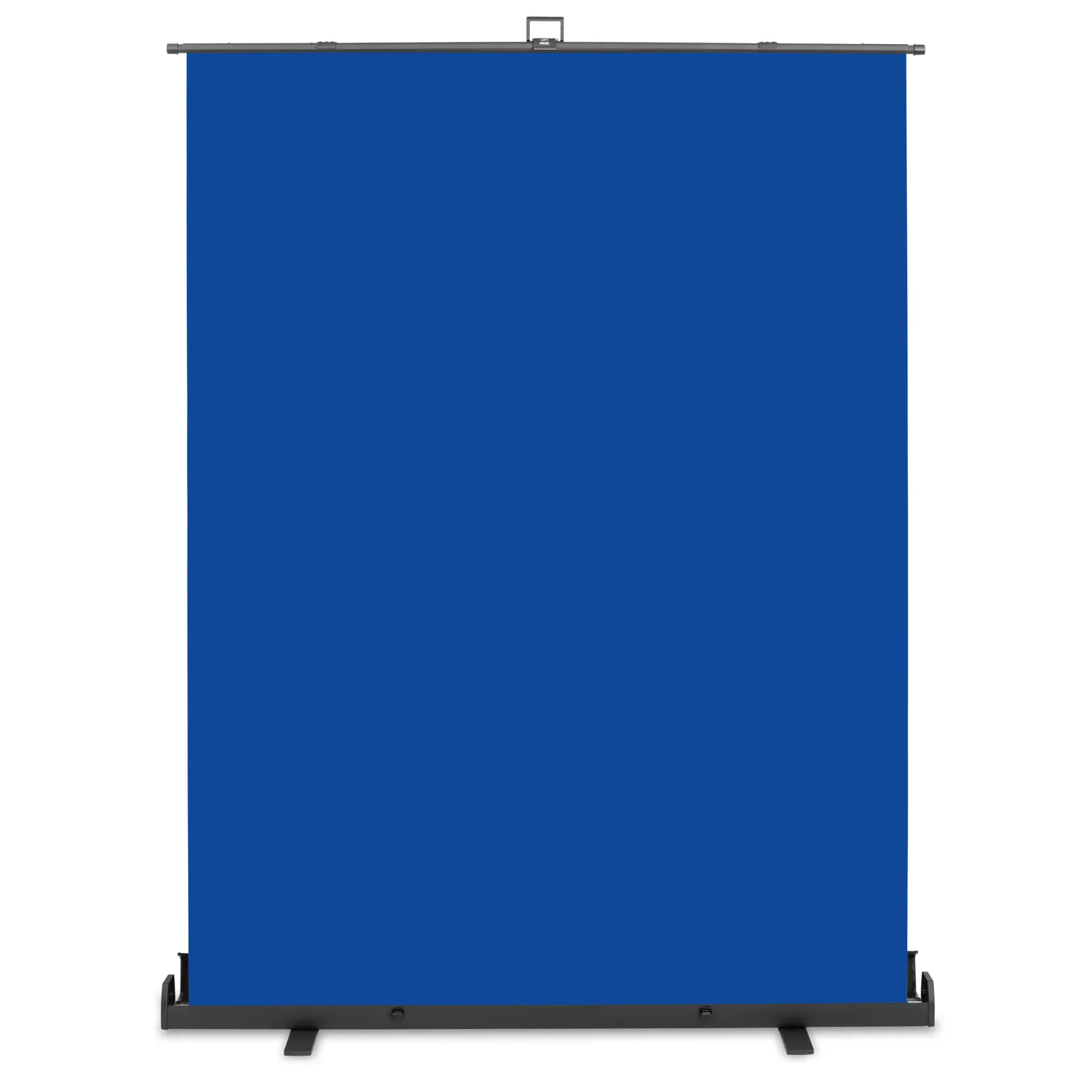 Walimex pro Roll-up Panel Hintergrund blau 165 x 220 cm, Fotohintergrund mit Transportbox, Hintergrundsystem für Fotostudio, knitterfreie Fotoleinwand ideal für Freistellen und Chromakeying