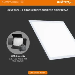Walimex pro Shining White 380 LED Leuchttisch 15 W, Lightpad 38 x 38 cm, dimmbarer Lichttisch mit 5600 K Farbtemperatur, Zeichenbrett zum Abpausen, Malen, Zeichnen
