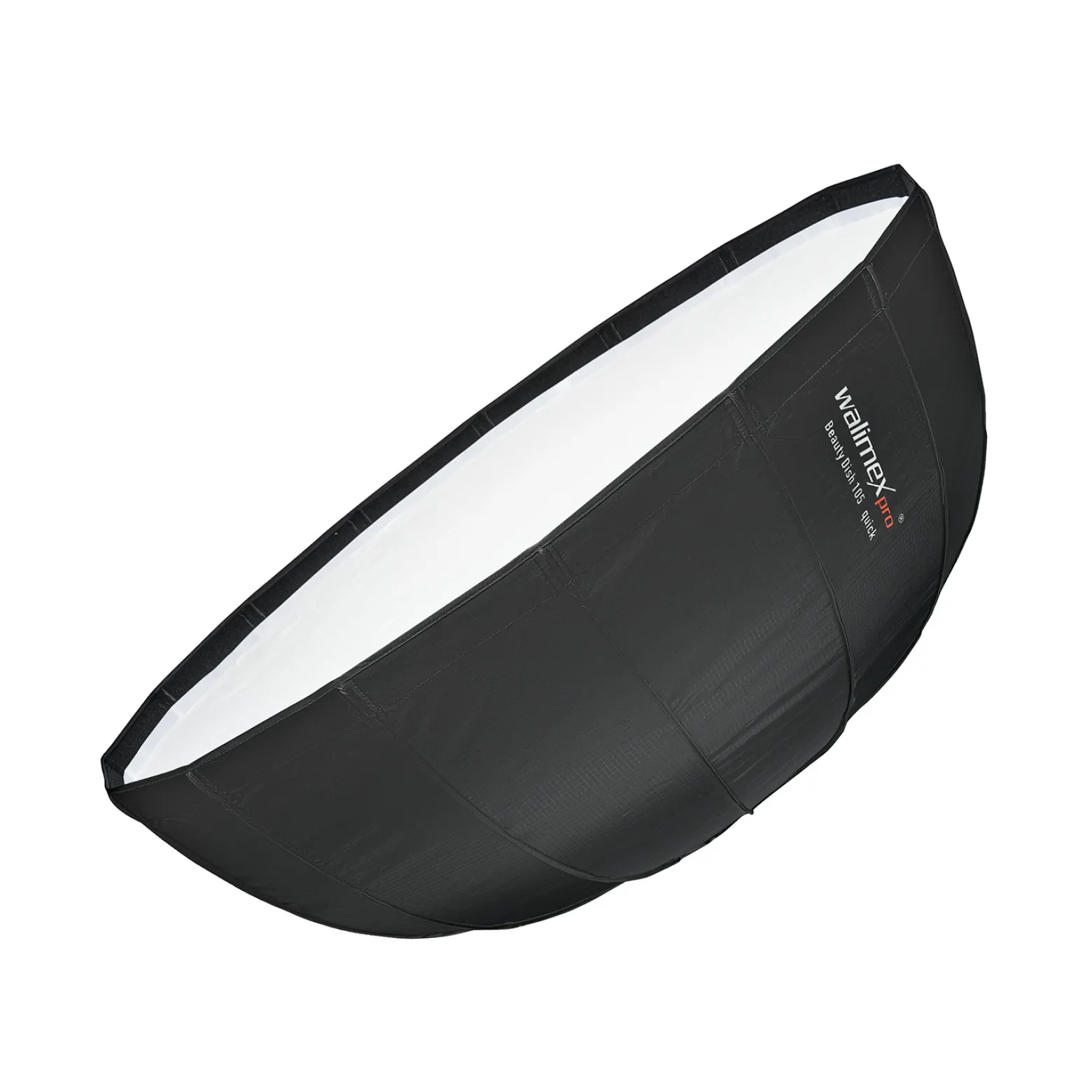 Walimex pro SL Beauty Dish Softbox QA105 Ø 105 cm kompatibel mit Aurora Bowens, Lichtformer mit Grid und Diffusoren, Reflektor für Fotografie