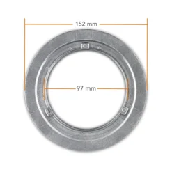 Walimex pro Softboxadapter für Walimex pro & Walimex K - 152 x 152 x 47 mm - Aluminium Softbox Adapter für Speedring - passend für alle Walimex pro und Walimex K Studioblitz Serien