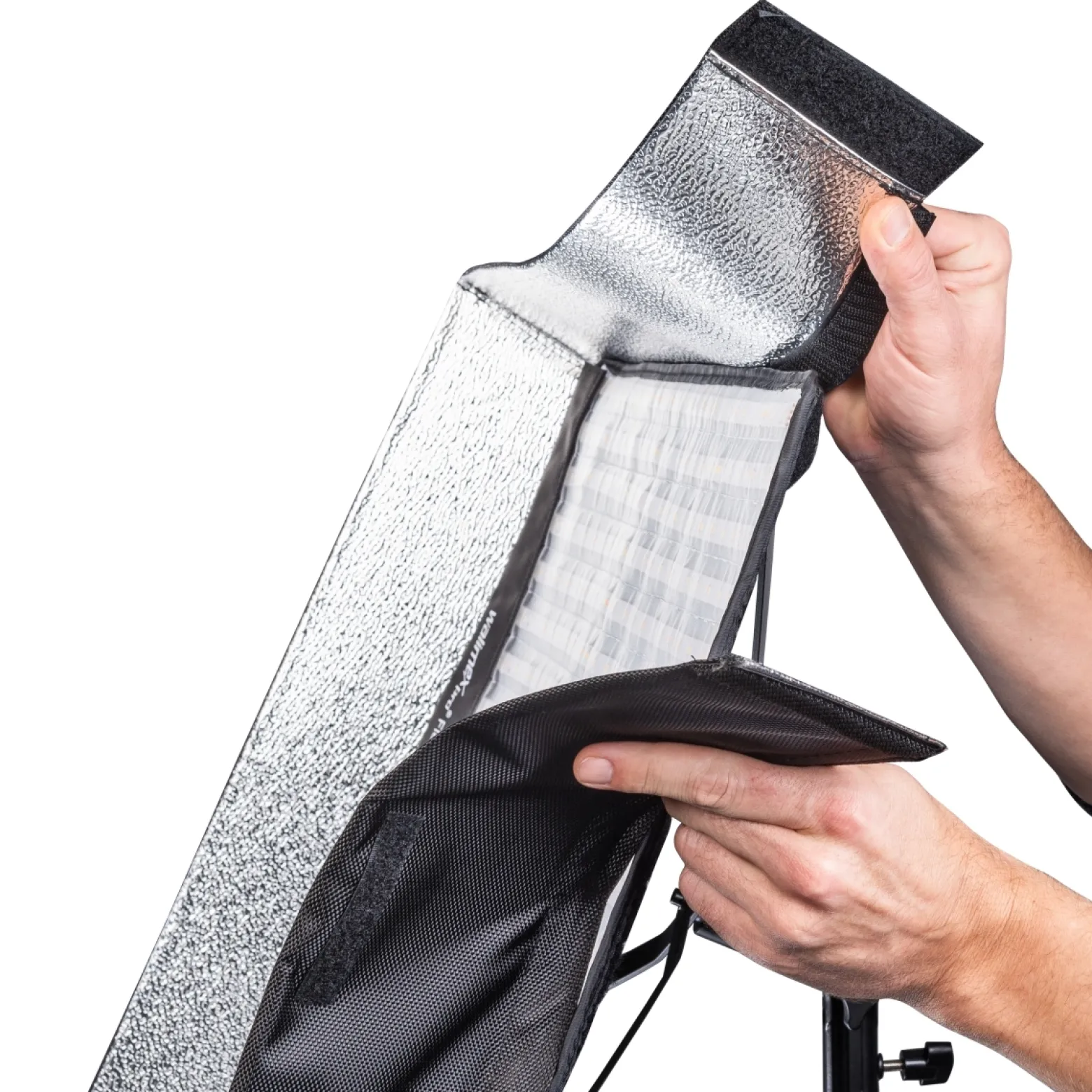 Walimex pro Softbox für Flex LED 1000 Bi Color Leuchte, hochwertige Soft Box 65 x 50 x 10 cm mit Frontdiffusor, leichter Aufbau ideal für Fotostudio