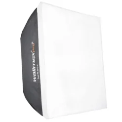 Walimex pro Softbox II 60 x 60 cm - schneller Aufbau, 360° drehbar, inkl. Diffusoren & Transporttasche, ideal für Produkt-, Beauty- & Peoplefotografie