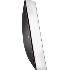 Walimex pro Softbox Orange Line 25 x 150 cm für weiches Licht, Lichtformer um 360° drehbar, inkl. Diffusoren und Transporttasche, ideal für Produkt- und Peoplefotografie
