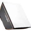 Walimex pro Softbox Orange Line 90x90, um 360° drehbar, einfacher Aufbau, inkl. Diffusoren und Transporttasche, ideal für Produkt- und Peoplefotografie - schwarz-weiß