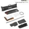 Walimex pro Softbox PLUS Orange Line 80 x 120 cm, Soft Box 360° drehbar, Lichtformer für Foto und Video, inkl. Diffusor, Masken, Grid ideal für Fotostudio