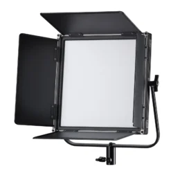Walimex pro Soft LED Brightlight 520 Bi-Color Flächenleuchte, 40 W Videoleuchte mit Farbtemperatur 3200-5600 K, Studioleuchte mit LCD-Display, Flächenlicht Akku Anschlüssen