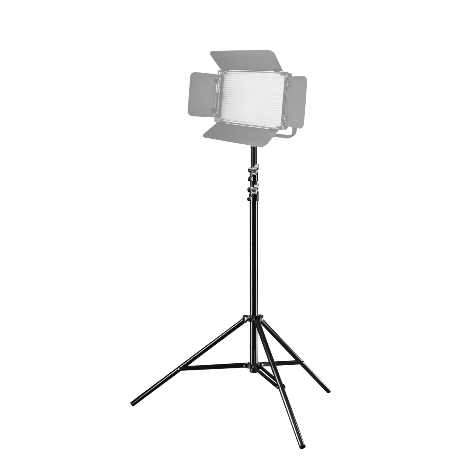 Walimex pro Soft LED Brightlight 520 Bi-Color Flächenleuchte inkl. Lampenstativ und Akkus, 40 W Videoleuchte mit Farbtemperatur 3200-5600 K, Studioleuchte mit LCD-Display