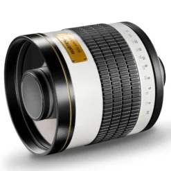 Walimex pro Spiegel Objektiv 800/8,0 DSLR kompatibel mit Sony E – Länge 131mm – für 800mm Brennweite – Vollformat / APS-C Sensor – für Reise Natur Tiere – K-Mount T2-Adapter – 3,5m Naheinstellgrenze