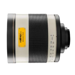 Walimex pro Spiegel Objektiv 800/8,0 DSLR kompatibel mit Nikon Z – Länge 131mm – für 800mm Brennweite – Vollformat/APS-C Sensor – für Reise Natur Tiere – K-Mount T2-Adapter – 3,5m Naheinstellgrenze
