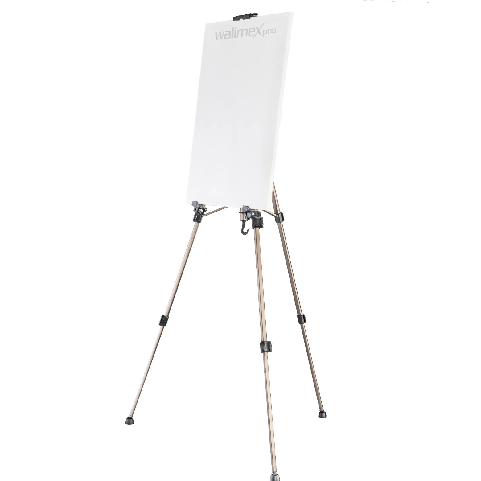 Walimex pro Staffelei M 52-155 cm, Leinwandstaffelei aus Aluminium inkl. Transporttasche, Feldstaffelei für Leinwand bis 74 cm, Leinwandstativ höhenverstellbar