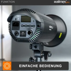 Walimex pro Stager 400 HSS Studioblitz, 400 W Studiolicht mit LED-Einstelllicht, Videolicht mit 2,4 GHz Empfänger, kurze Abbrennzeit, ideal für Fotostudio