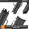 Walimex pro Stativtasche Vario 120 cm – 1200 x 580 x 200 mm – robuste Tasche für bis zu 3 Stative, leicht & faltbar, mit Tragegurt & Zubehörfach