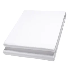 Walimex pro Stoffhintergrund 2,85 x 6 m weiß, Fotohintergrund aus Polyester 120 g/m², Hintergrund aus Stoff mit Tunnel für Hintergrundsystem, Backdrop ideal für Fotostudio