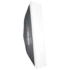 Walimex pro Striplight Softbox - 400 x 300 x 1200 mm - Reflektorfläche 30 x 120 cm - um 360° drehbar - mit Diffusoren, Adapter für Aurora/Bowens und Tasche - Foto Zubehör Studio