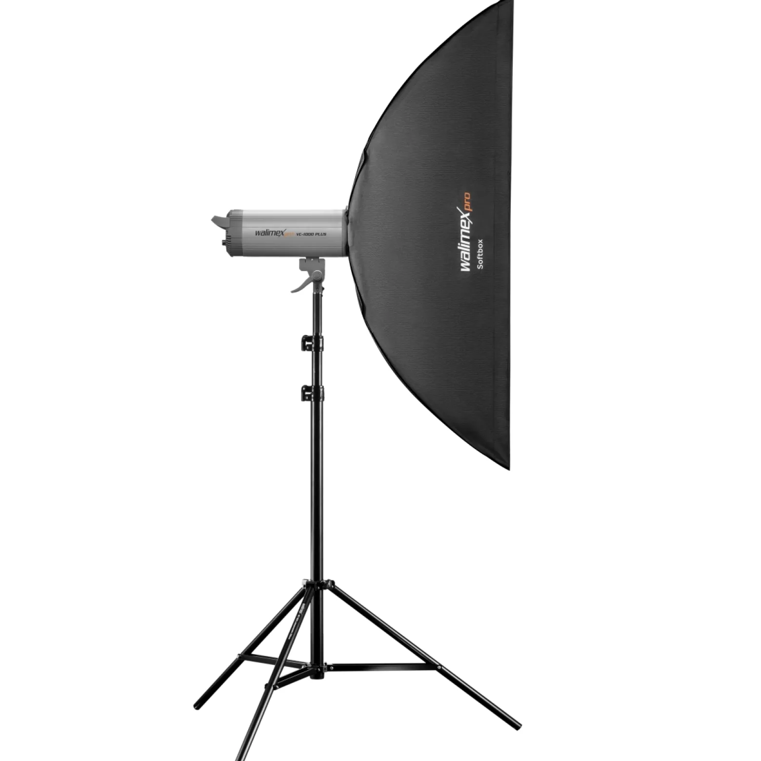 Walimex pro Striplight 300 x 1200 x 400 mm, Lichtformer um 360° drehbar, einfacher Aufbau, inkl. Diffusoren und Tasche, ideal für Produkt- und Peoplefotografie
