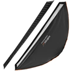 Walimex pro Studio Line Striplight Softbox – Streiflicht, 1400 x 300 x 600 mm - faltbar - mit Quick Assemble System, Grid, Innen- und Außendiffusor, Speedring - inkl. Adapters für Aurora/Bowens