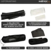 Walimex pro Studio Striplight Softbox 40 x 120 cm, Soft Box inkl. Diffusor, Lichtformer 360° drehbar, faltbar, schneller Aufbau, Bowens-Adapter für Studioblitz oder Studioleuchte
