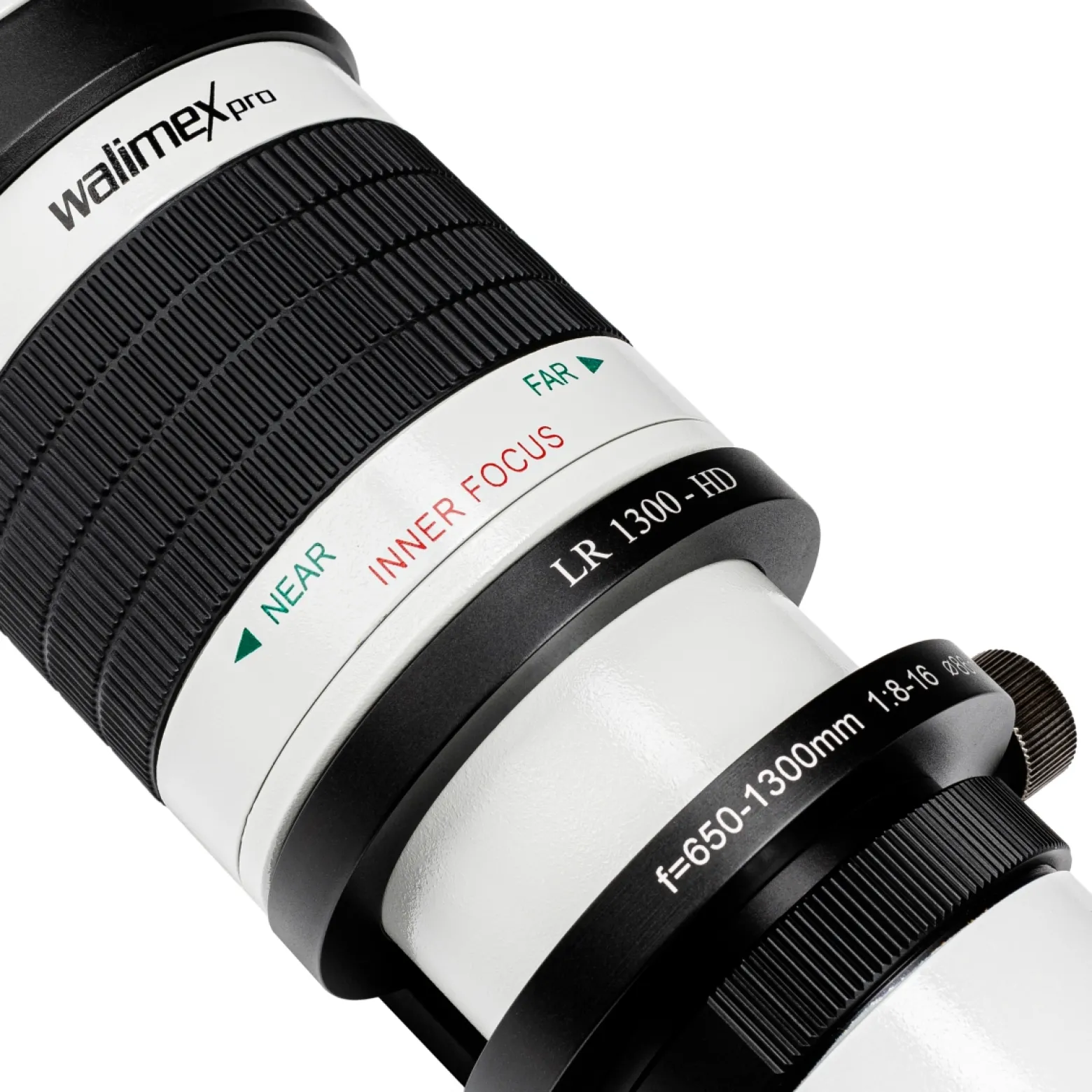 Walimex pro Teleobjektiv 650-1300mm 1:8-16 CSC kompatibel mit Sony E – Manueller Fokus, Zoom-Teleobjektiv für Vollformat & APS-C Sensor – Ganzmetallfassung, inkl. Aufbewahrungstasche & Deckeln