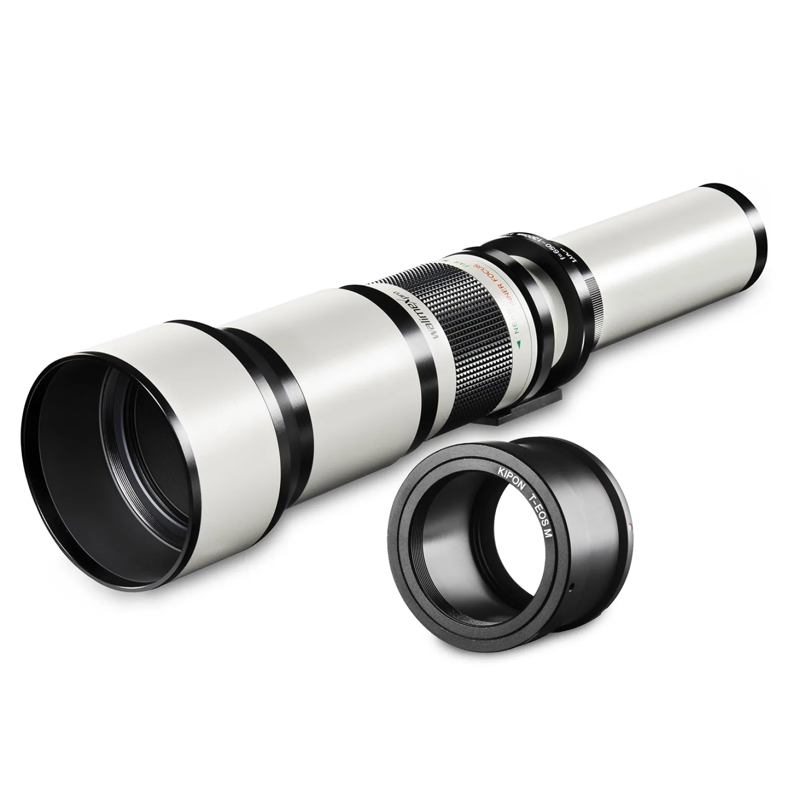 Walimex pro Teleobjektiv 650-1300mm 1:8-16 CSC kompatibel mit Pentax K – Manueller Fokus, Zoom-Teleobjektiv für Vollformat & APS-C Sensor – Ganzmetallfassung, inkl. Aufbewahrungstasche & Deckeln