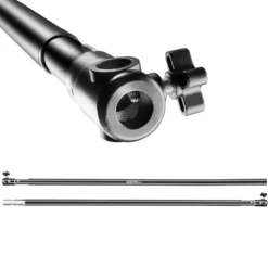 Walimex pro Teleskop Hintergrundstange 225-400 cm Länge bis 6 kg belastbar, Hintergrundsystem Teleskopstange für Fotohintergrund, ideal für Stoffhintergründe, für Fotostudio und Mobil