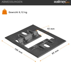 Walimex pro Träger für Deckenschienensystem - 100 x 65 x 10 mm - zur einfachen Deckenbefestigung Deckenmontage - für Schienen System für Lampen Lichtquellen Kameras Studio Equipment