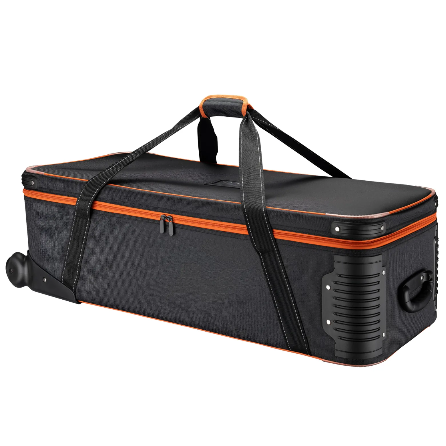 Walimex pro Trolley Studiotasche – Größe L – 1100 x 365 x 290 mm – Großräumig & gepolstert – für Studioequipment, 2-in-1 Funktion mit kugelgelagerten Rollen – Stativtasch, Kameratasche