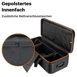 Walimex pro Trolley Studiotasche – Größe M – 960 x 510 x 290 mm – Großräumig & gepolstert – für Studioequipment, 2-in-1 Funktion mit kugelgelagerten Rollen – Stativtasch, Kameratasche