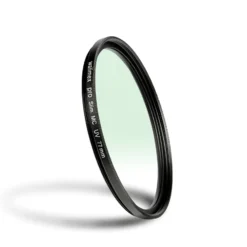 Walimex pro UV-Filter Slim MC 77mm - Schutz vor UV-Strahlen und Verschmutzung, Hochwertige Mehrschichtvergütung, mit äußerst dünner, gering auftragender Metallfassung, Inkl. Schutzhülle