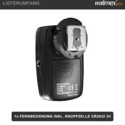 Walimex pro VE & VC & Newcomer Studioblitz Auslöser - Kabellose Fernsteuerung bis zu 30 m, Blitzauslöser mit 16 Kanäle, 4 Gruppen, 1/160 Sek. Synchronisation - Perfekt für schnelle Bewegungen