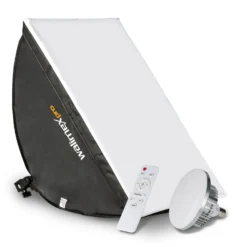 Walimex pro Video-Beleuchtung mit 60 W LED Softbox 40 x 60 cm, leistungsstarkes Dauerlicht für Fotostudio mit Diffusor und Fernbedienung, Bi-Color Videoleuchte