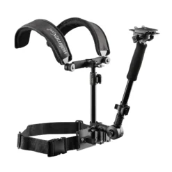 Walimex pro Video Schulterstativ für Kamera & Camcorder - Ergonomisch, Anpassbar & Komfortabel - Inklusive Schnellwechselplatte & Zoomring