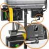 Walimex pro V-Mount Kabel für Sirius LED Leuchten, Kabel kompatibel mit V-Mount Akku, flexible Stromversorgung für Flächenleuchte, mobile Studio-Beleuchtung